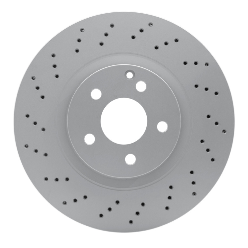 Mercedes-Benz S550 Brake Rotor (1) - Front - R1 Concepts - GeoSPEC Coated, Drilled - `07-`13